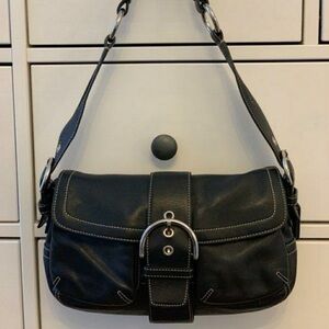 Black COACH Shoulder Handbag